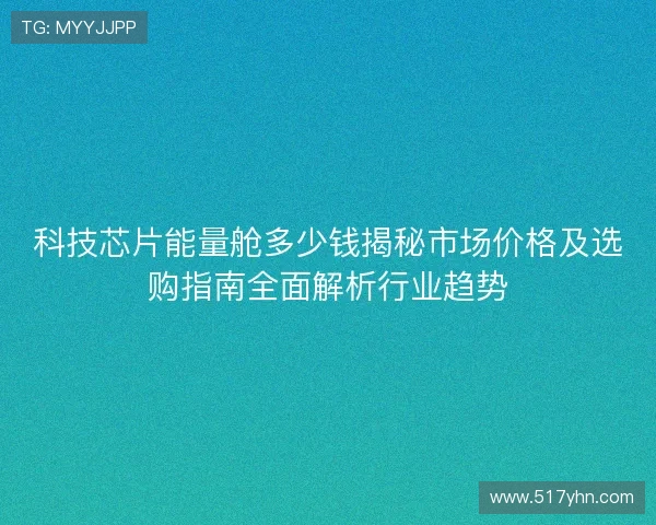 科技芯片能量舱多少钱揭秘市场价格及选购指南全面解析行业趋势