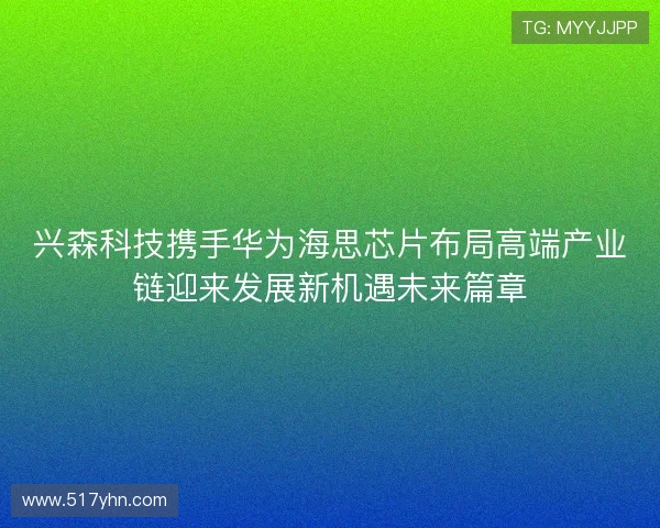 兴森科技携手华为海思芯片布局高端产业链迎来发展新机遇未来篇章 兴森科技携手华为海思芯片布局高端产业链迎来发展新机遇未来篇章